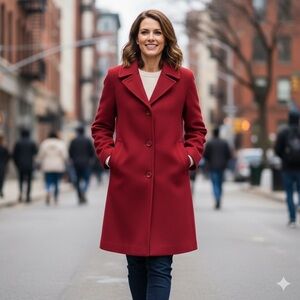 Burberry Wool Cashmere Tailored Coat